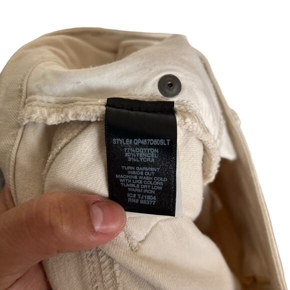 Sanctuary Connector Kick Flared Crop Jeans Salt Cream Ecru Bootcut Pants Size 28 - Picture 10 of 11